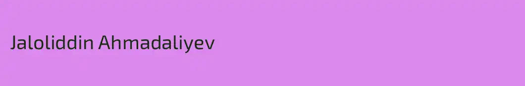 Jaloliddin Ahmadaliyev